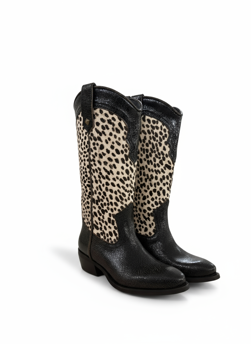 STIVALE KRIS15 CRACK CUOIO E CAVALLINO