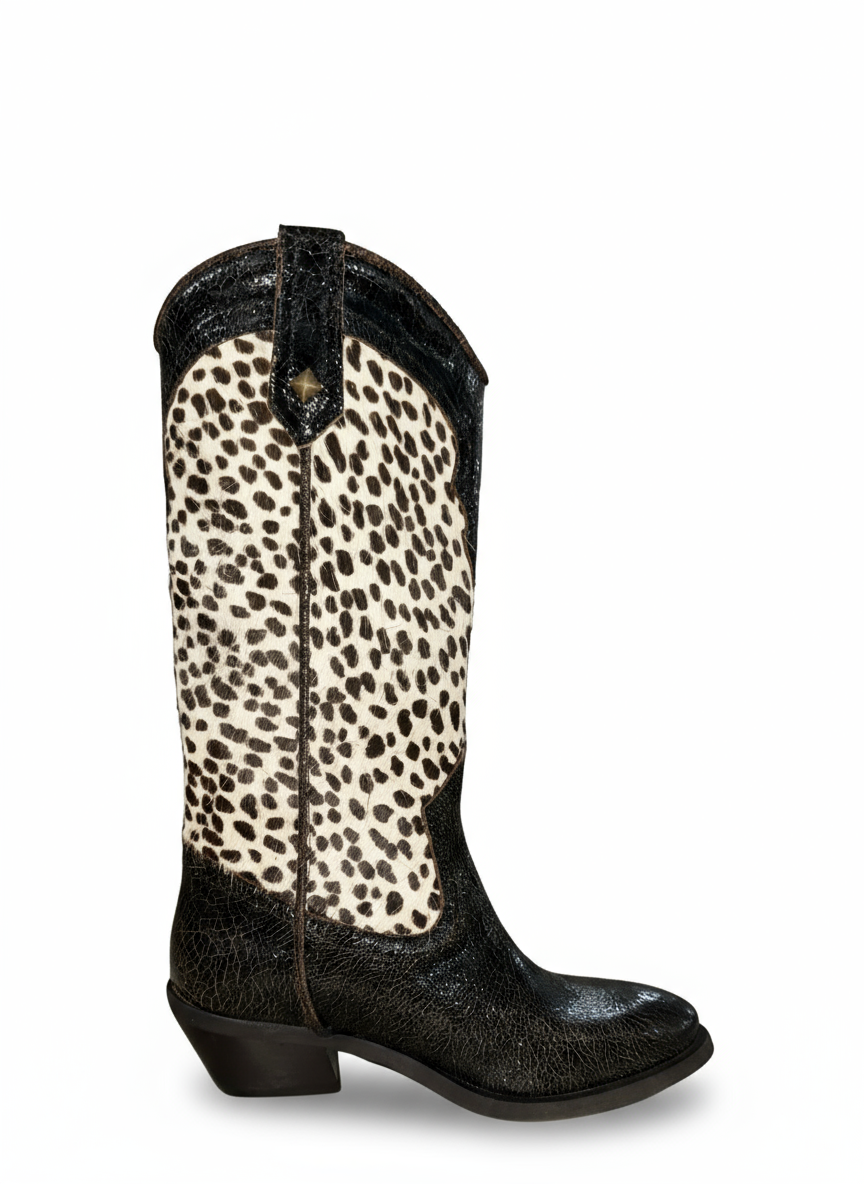 STIVALE KRIS15 CRACK CUOIO E CAVALLINO