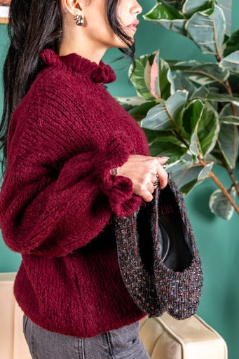 BALLERINA CLARA F FABRIC SUEDE