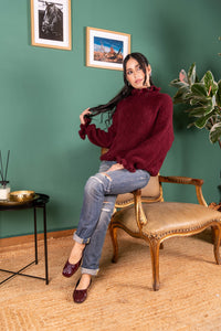 BALLERINA DORY-G IN NAPLAK ROSSO