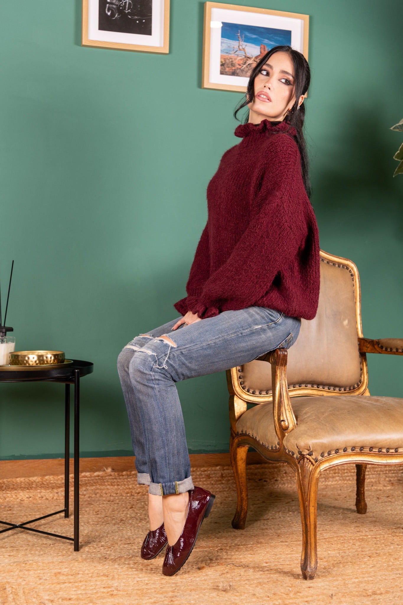 BALLERINA DORY-G IN NAPLAK ROSSO