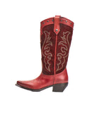 STIVALE HELEN03 CAMOSCIO E VITELLO RED