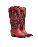 STIVALE HELEN03 CAMOSCIO E VITELLO RED