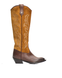 STIVALE KRIS03 BUFALO E CAMOSCIO ORANGE