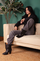 STIVALETTO JANICE05 BUFALO NERO