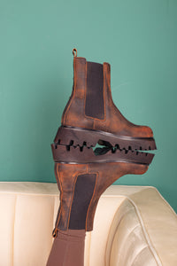 STIVALETTO KLEIN03 IN CALCE RUST