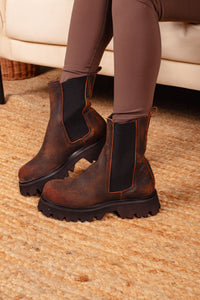 STIVALETTO KLEIN03 IN CALCE RUST