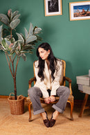 MOCASSINO MIRIAM-H IN PONY BROWN