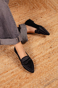 MOCASSINO MIRIAM-H IN PONY BLACK