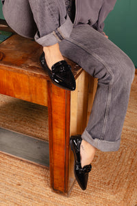 MOCASSINO MIRIAM-K IN NAPLAK BLACK