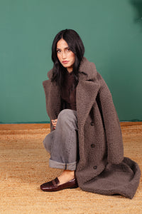 MOCASSINO DORY-F CROC LEATHER COFFEE