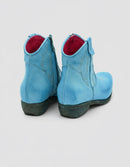 STIVALETTO TEXANO IN BUFALO CIELO