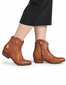 STIVALETTO TEXANO IN BUFALO CUOIO