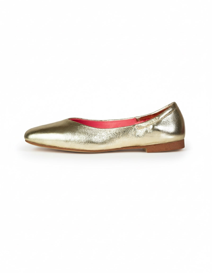 MOCASSINO ROME01 MET SOFT GOLD