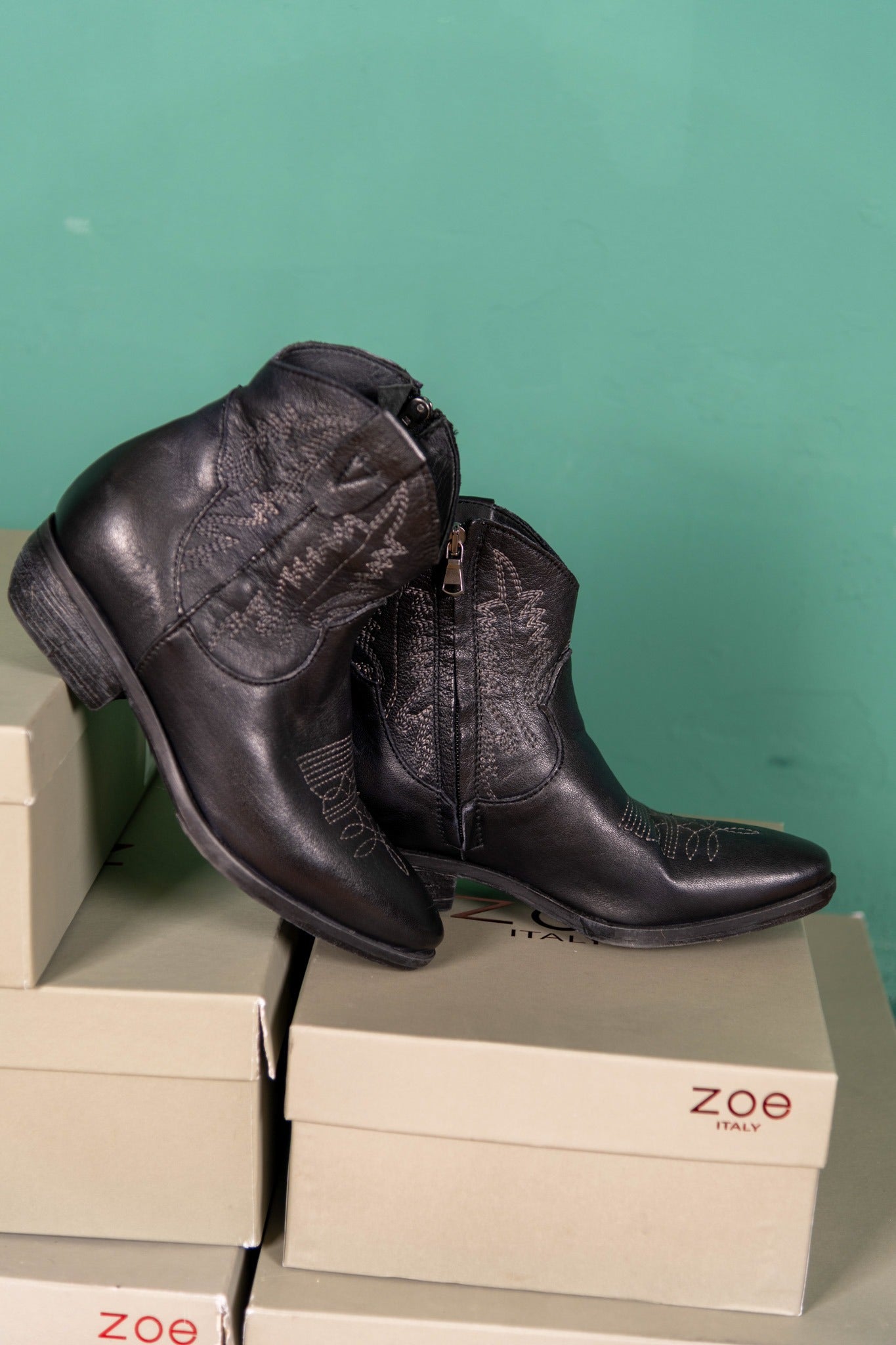 STIVALETTO TEXRIC IN BUFALO NERO