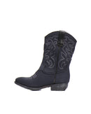 STIVALETTO TEXANO IN SCUBA NIGHT BLU