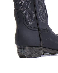 STIVALETTO TEXANO IN SCUBA NIGHT BLU