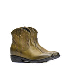 STIVALETTO TEXANO IN BUFALO OLIVE