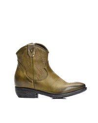 STIVALETTO TEXANO IN BUFALO OLIVE