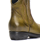 STIVALETTO TEXANO IN BUFALO OLIVE