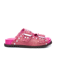 SANDALO FLORENCE03 IN RAFIA PINK