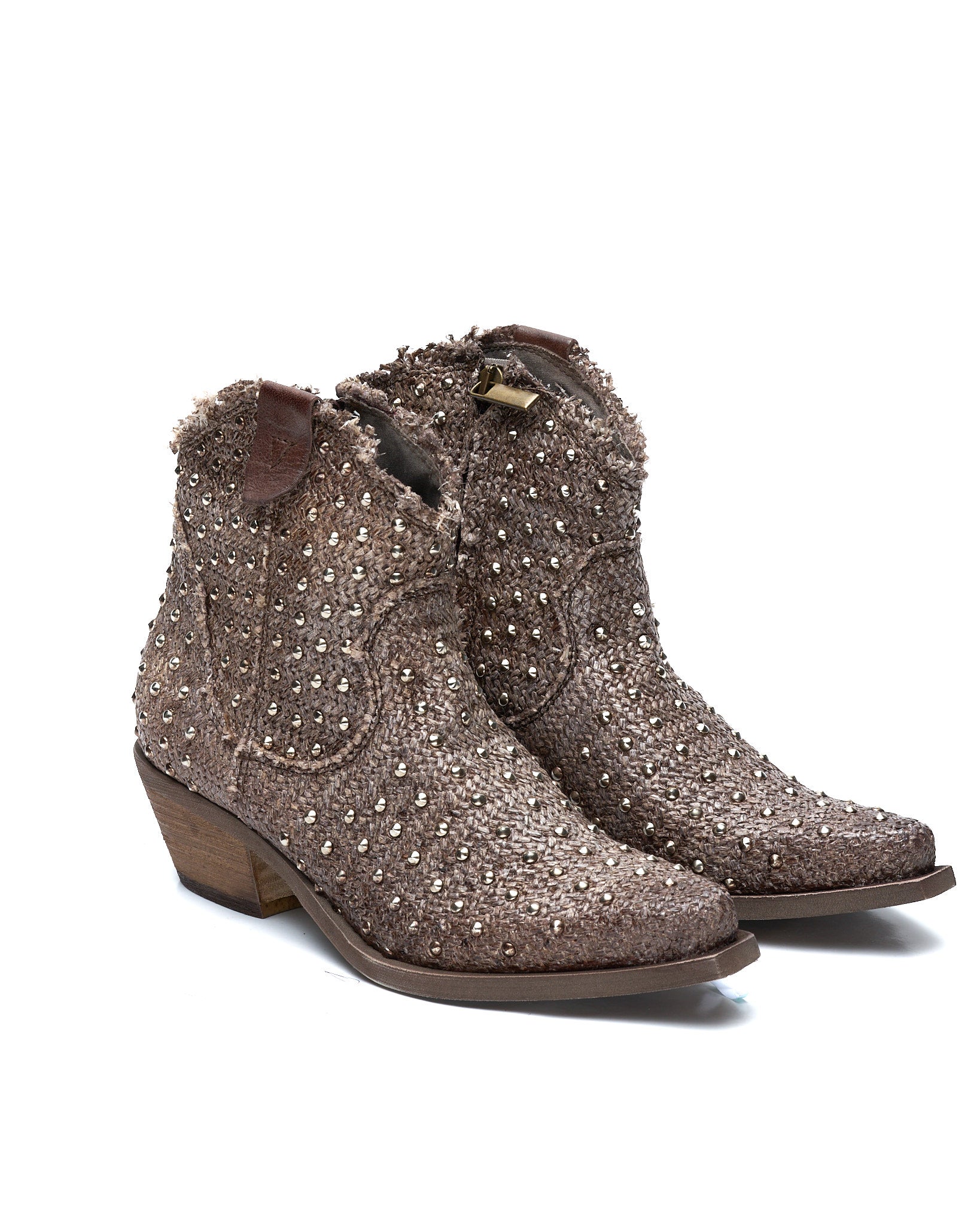 STIVALETTO NEVIS20 IN RAFFIA TESTA DI MORO