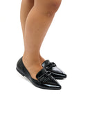 MOCASSINO MIRIAM-K IN NAPLAK BLACK