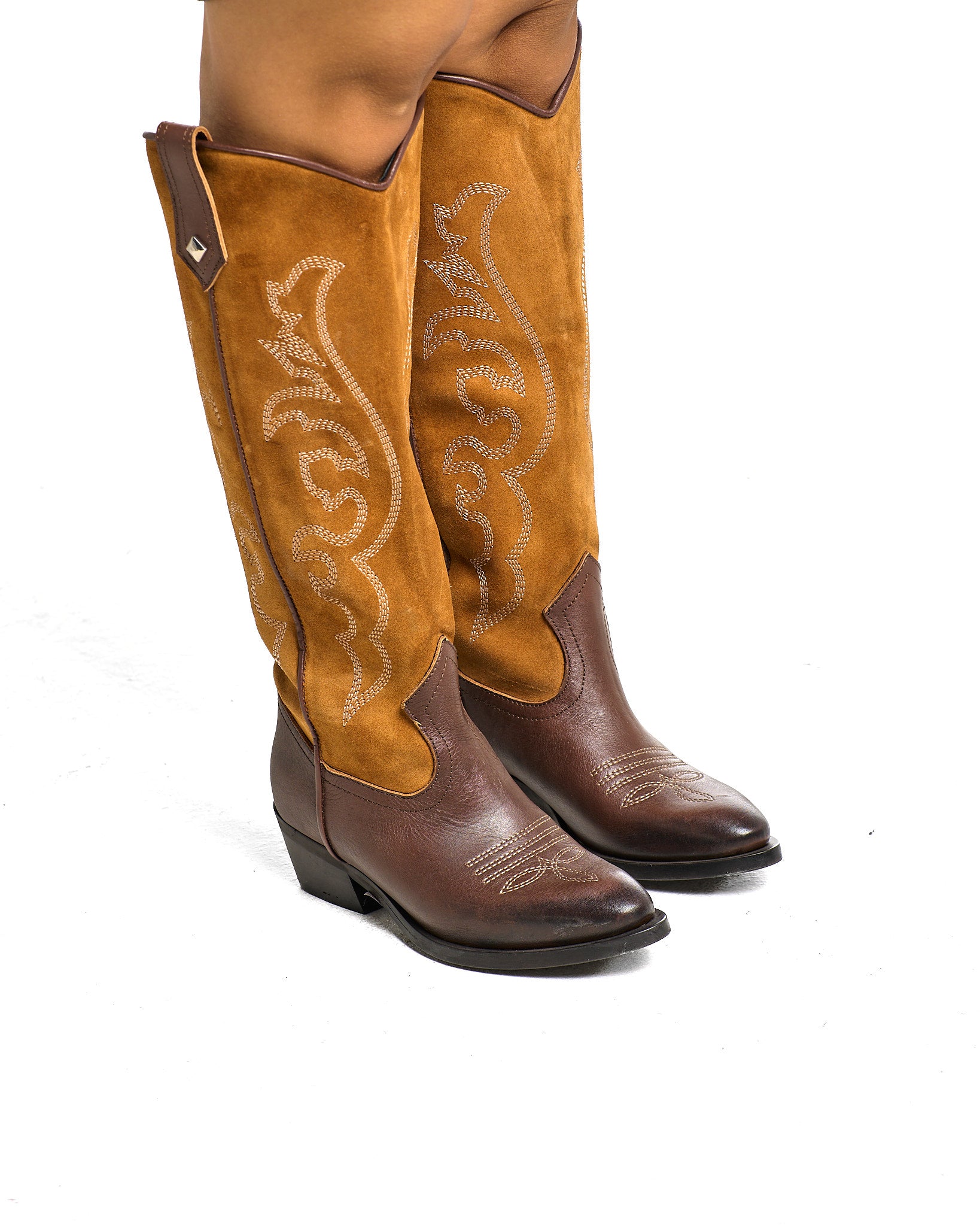 STIVALE KRIS03 BUFALO E CAMOSCIO ORANGE