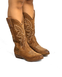 STIVALE CAMPEROS KRIS07 IN CAMOSCIO TERRA