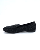 MOCASSINO DORY-F IN SUEDE STRASS BLACK